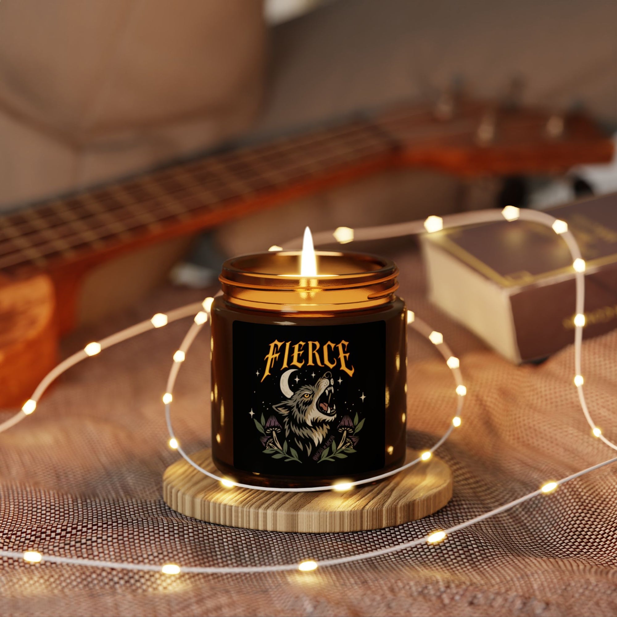 FIERCE | Scented Soy Candle - Amber Jar