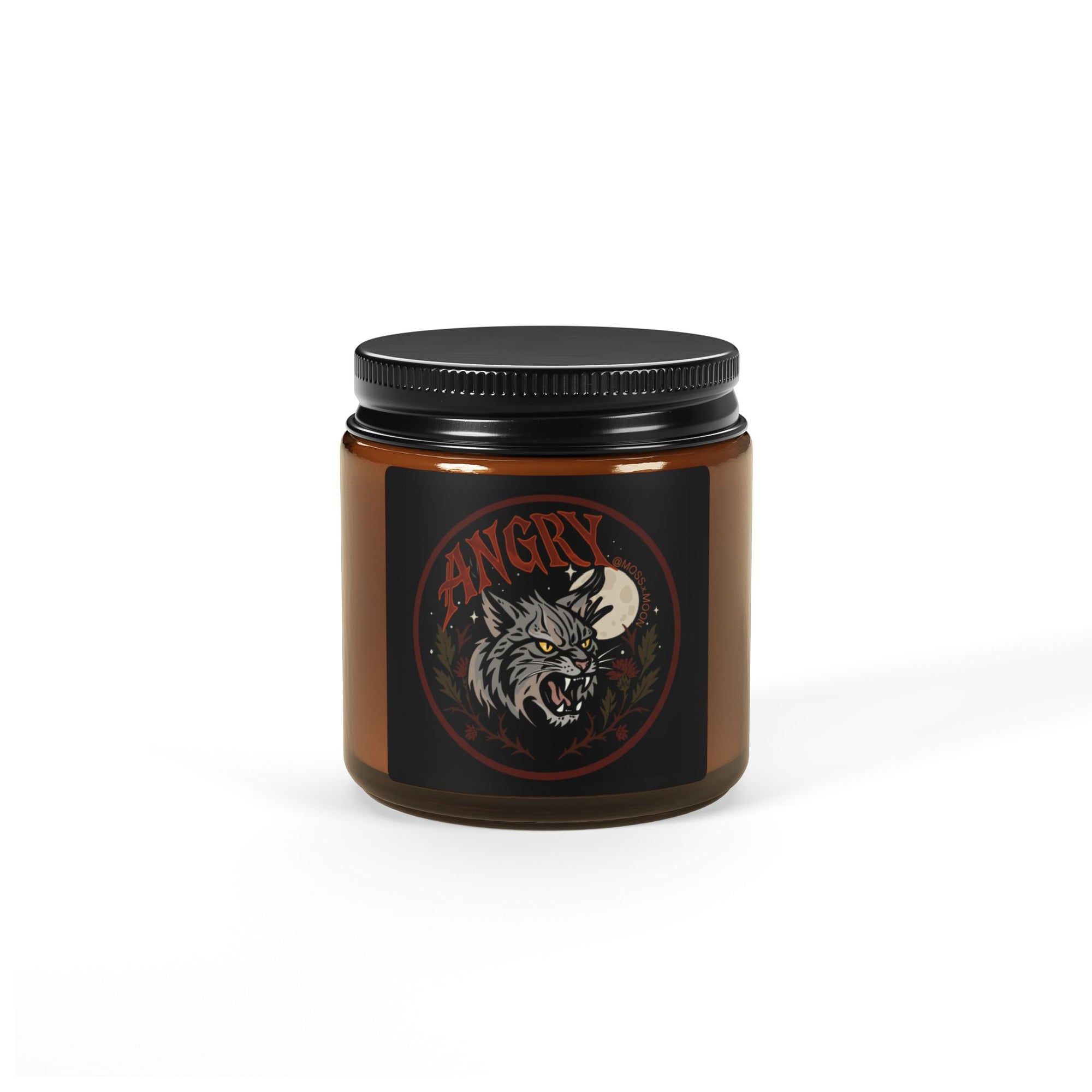 ANGRY | Scented Soy Candle - Amber Jar