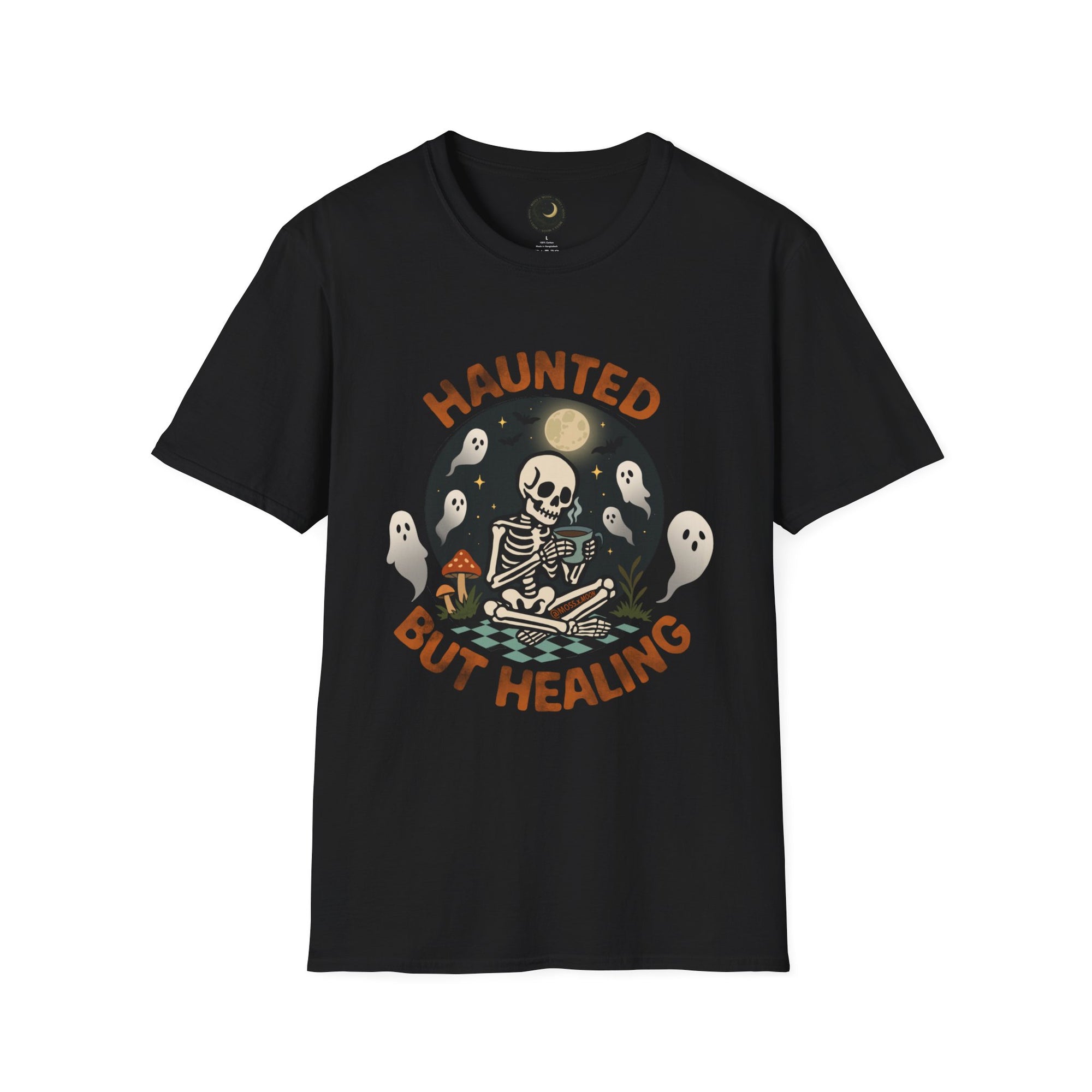 HAUNTED BUT HEALING | Unisex Softstyle T-Shirt