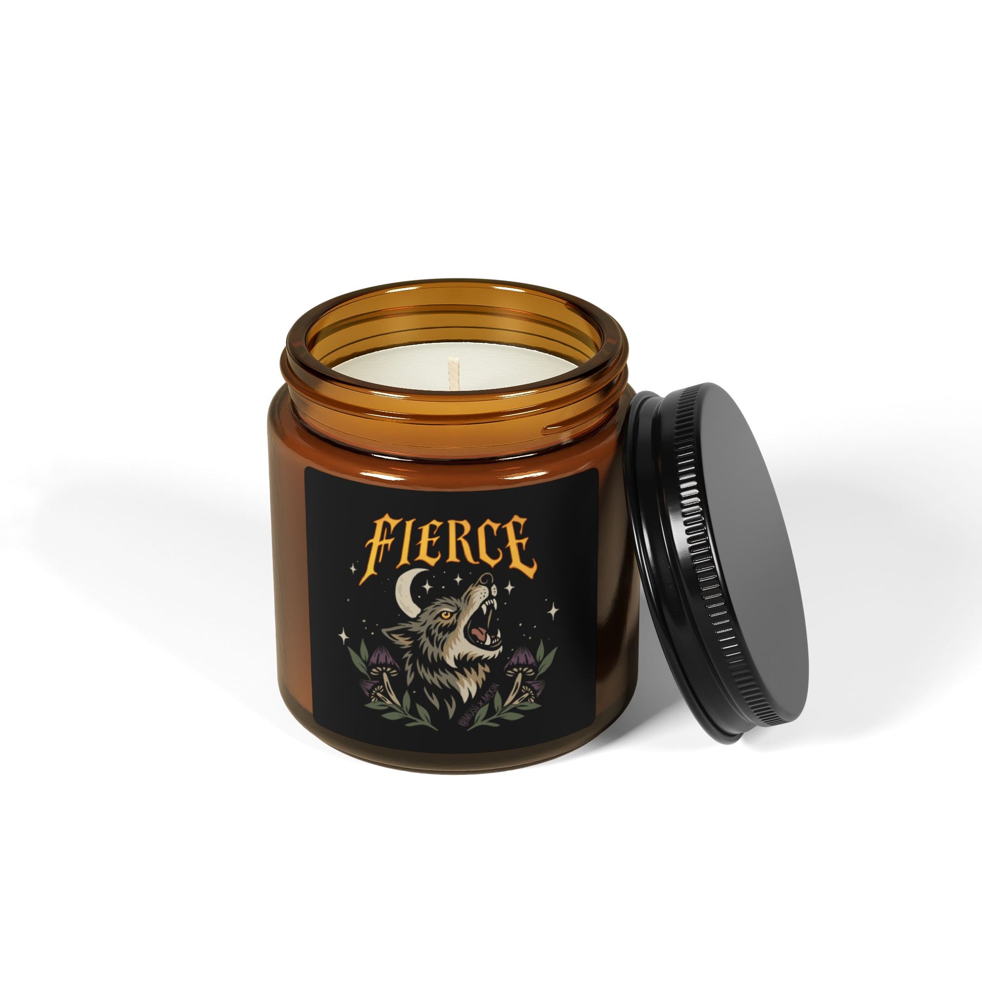 FIERCE | Scented Soy Candle - Amber Jar
